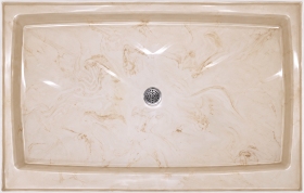 Cultured Marble standard size 60" x 36" Shower Base